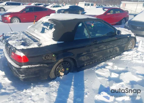 2004 BMW 330Ci из США, поврежденный, VIN WBABW53474PL47371